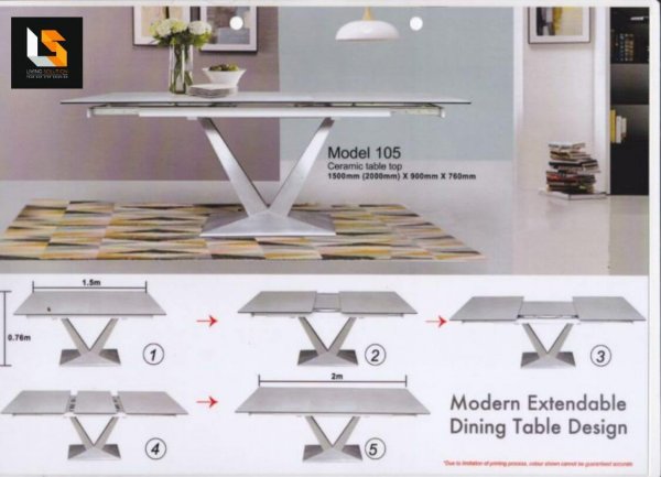 105 dining table