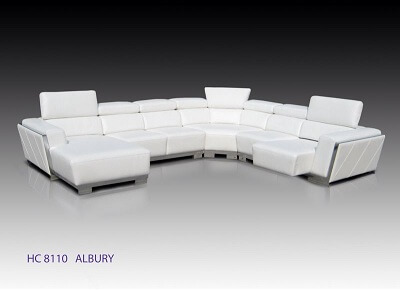 Albury Corner L Shape Leather Sofa