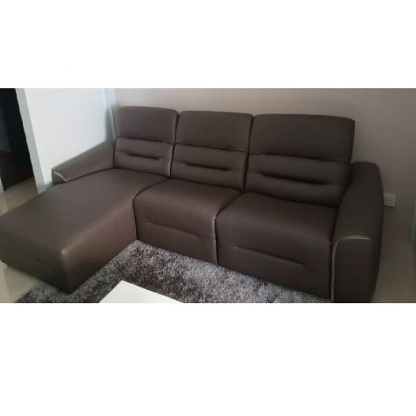 Novo L Shape 200cm Full Leather Recliner Sofa