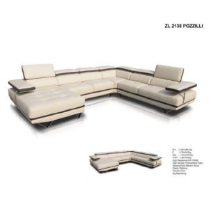 Pozzilli Corner Leather Sofa