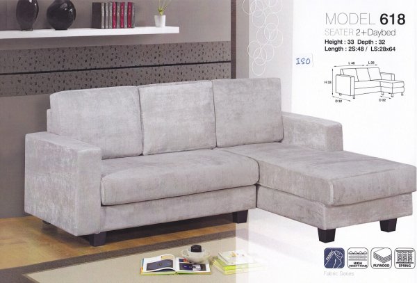 Doron L Shape Fabric Sofa