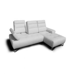 L Shape Leather Sofa with Movable Headrest