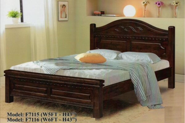 Finn Solid Rubber Wood Bed
