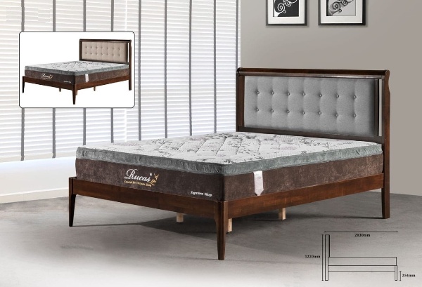 Keira Solid Rubber Wood Bed Frame