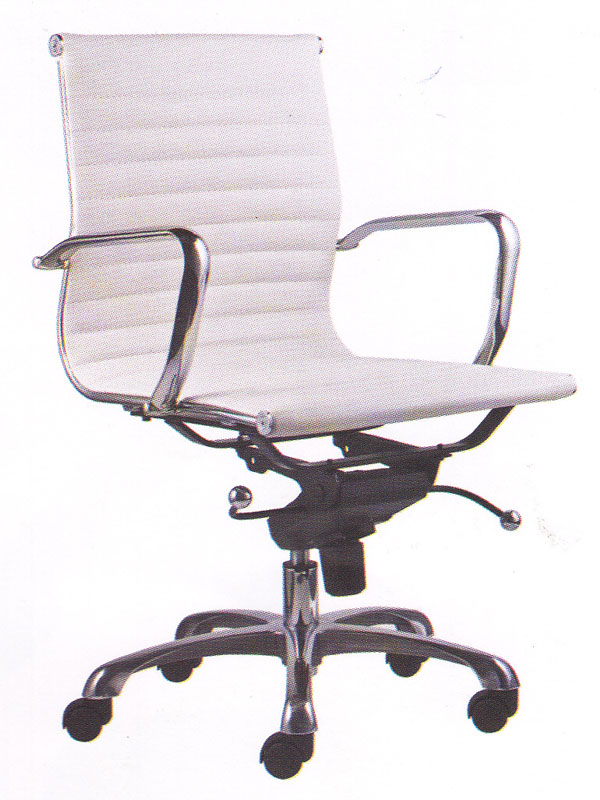 Low Back White Ripple Office Chair