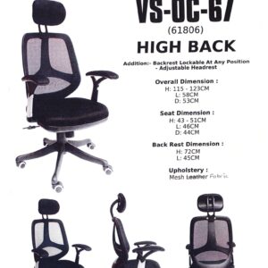 Mesh Fabric High Back Executive Office Chair