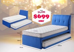 Ming 3 in 1 Pull Out Bed