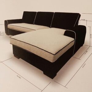 Bia L Shape Fabric Sofa