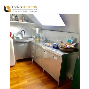 Full Stainless Steel Kitchen Cabinet