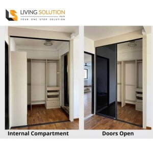 13ft Wall System Walk in Wardrobe with Sliding Doors