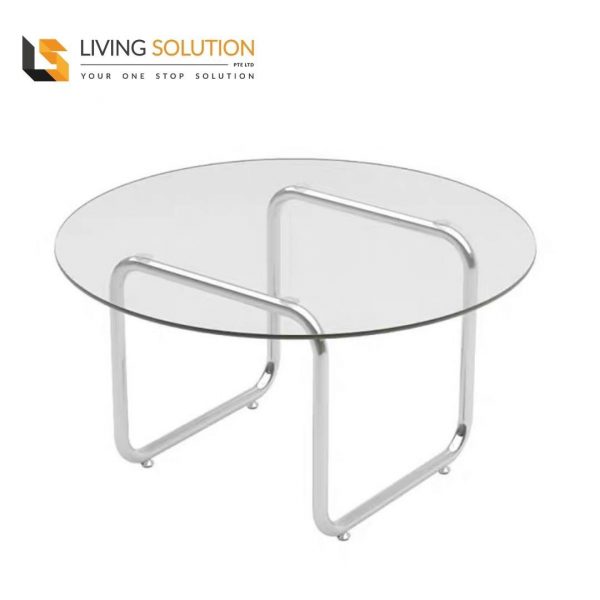 Zonia Clear Tempered Glass Coffee Table