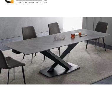 Rova Sintered Stone Extendable Dining Table