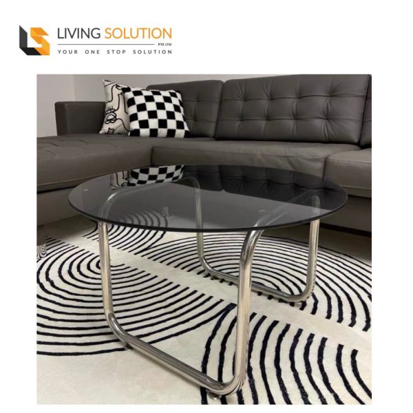 Jam Grey Tempered Glass Top Coffee Table