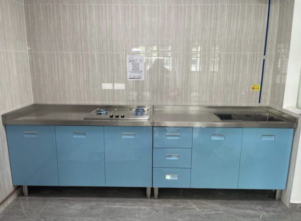 Coloured Stainless Steel Kitchen Cabinet