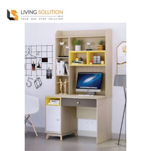 Domic Study Table with Shelving Home Office Desk