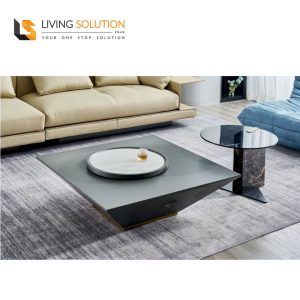 Ceres Sintered Stone Tempered Glass Designer Coffee Table