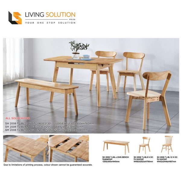 Claudia Wooden Extendable Dining Table or Set