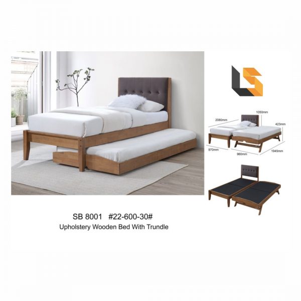 Sina Wooden Bed Frame Pull Out Bed Frame Trundle