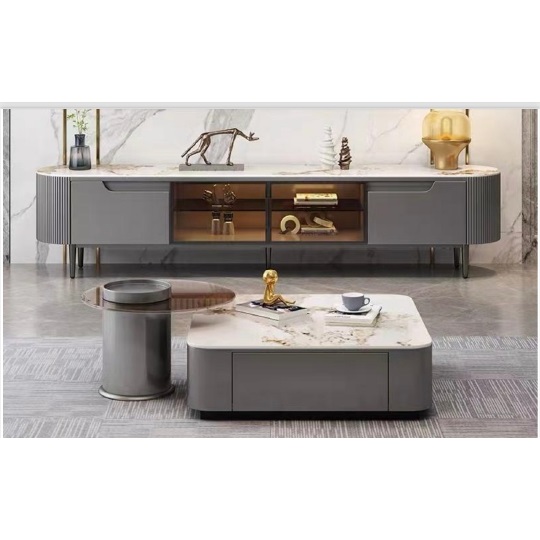 Mona Sintered Stone Top Coffee Table TV Console