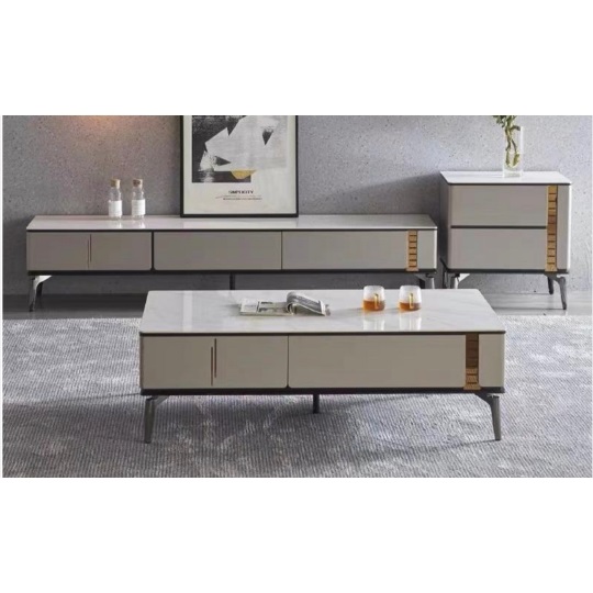 Vani Sintered Stone Top Coffee Table TV Console