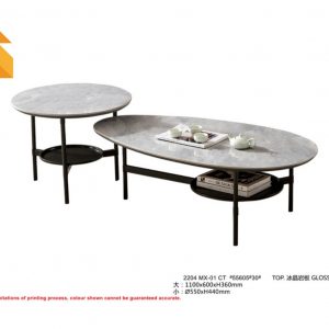Rian Gloss Sintered Stone Top Twin Coffee Table