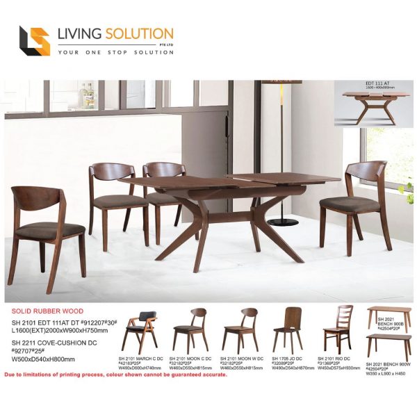 Juba Wooden Extendable Dining Table or Set