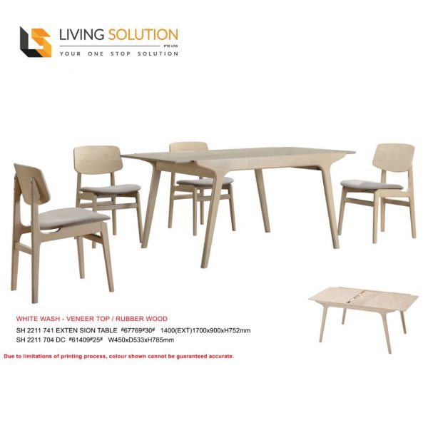 Abi Wooden Extendable Dining Table
