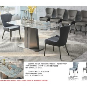 Razad Gloss Sintered Stone Dining Table