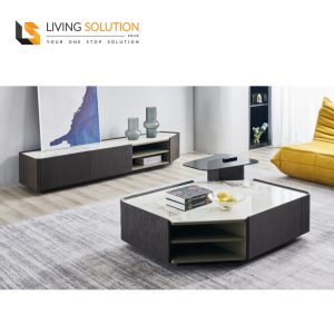 Zian Sintered Stone Top Coffee Table TV Console