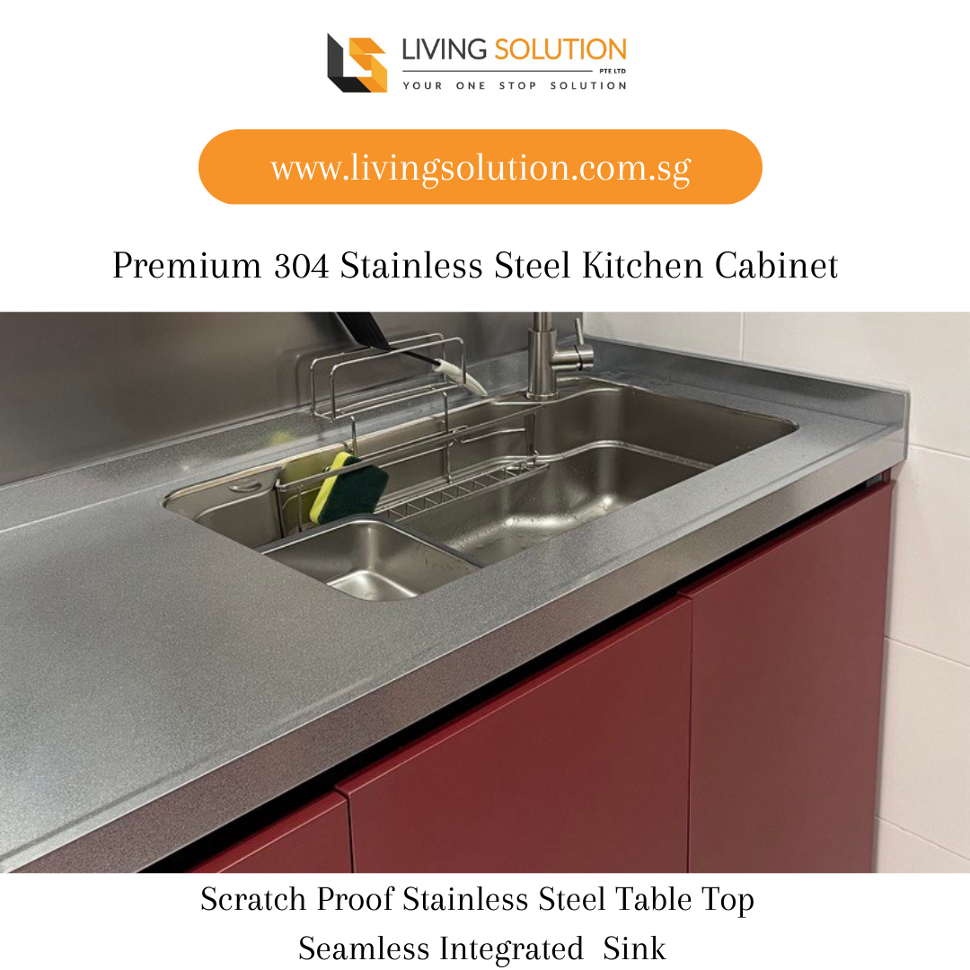 Premium 304 Stainless Steel Kitchen Cabinet (