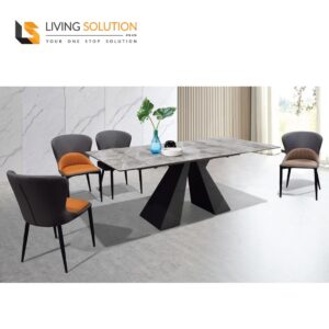 Alph II Sintered Stone Extendable Dining Table
