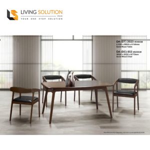Kleton Solid Wooden Dining Table Set