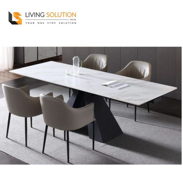 Alph Sintered Stone Side Extension Dining Table