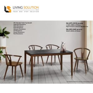 Elfi HPL Moulded Table Top Wooden Dining Table