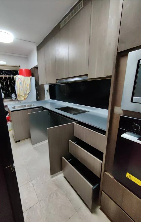 Premium Customised Modular Stainless Steel Kitchen Cabinet-