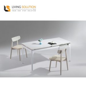 Cumin Sintered Stone Extendable Dining Table