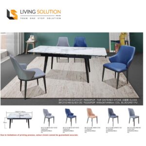 Dox Sintered Stone Extendable Dining Table