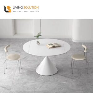 Lolla Round Extendable Sintered Stone Dining Table