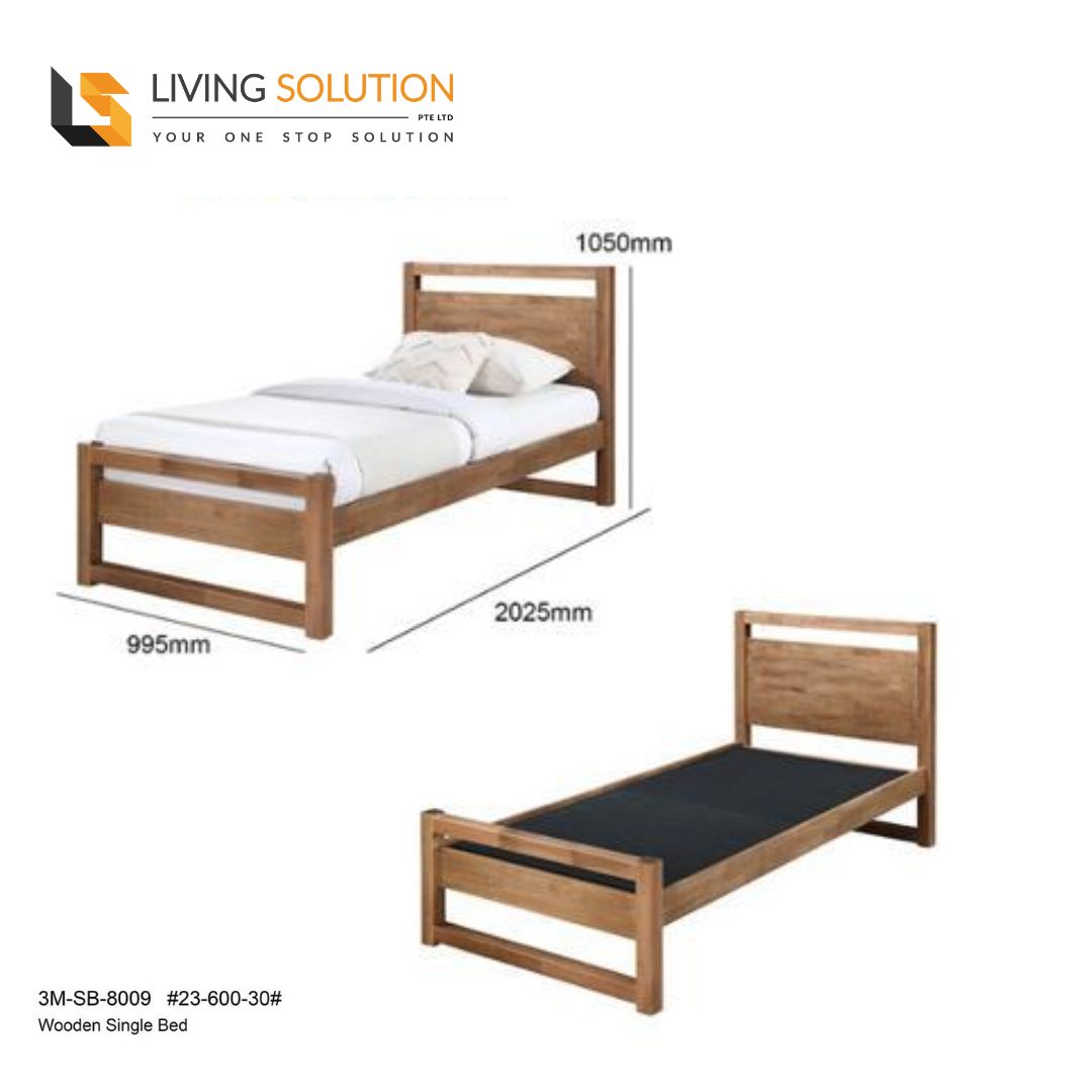 Caran Wooden Single Bed Frame