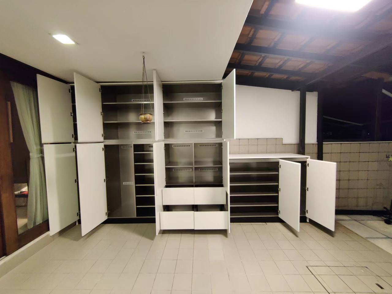 Premium Customised Modular Stainless Steel Kitchen Cabinet Balcony