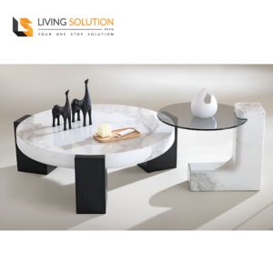 Dass Marble Glass Coffee Table