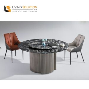 Lona Round Sintered Stone Dining Table