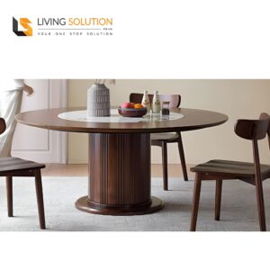 Gora Round Wooden Dining Table