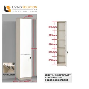 Jax 1 Door Bookshelf