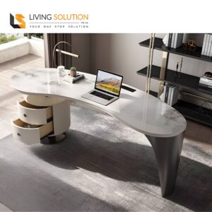 Dale Sintered Stone Top Study Table