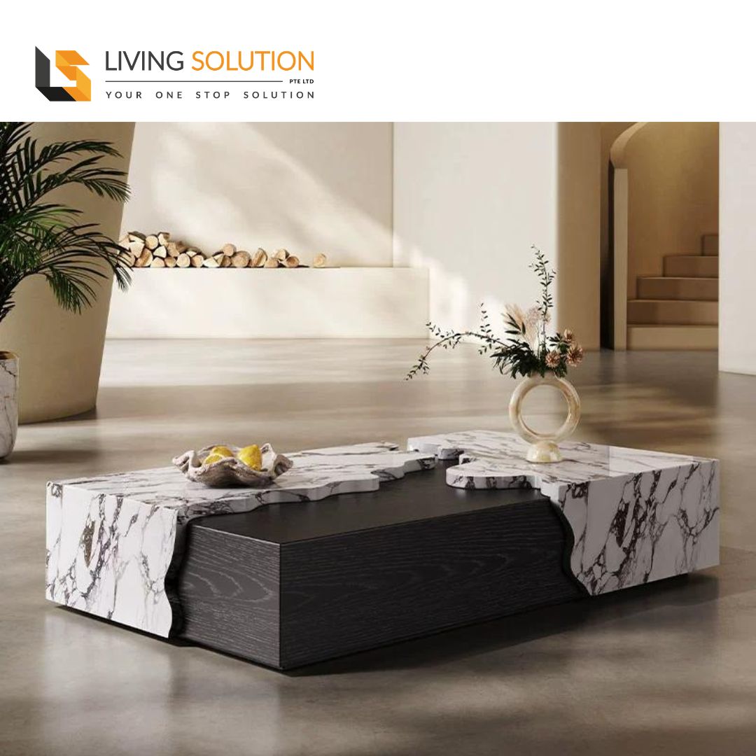 Geno Cultured Marble Coffee Table - 130cm Geno Cultured Marble Coffee Table - 130cm