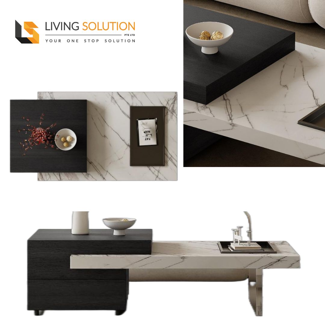 Ivey Sintered Stone Designer Extendable Coffee Table Ivey Sintered Stone Designer Extendable Coffee Table
