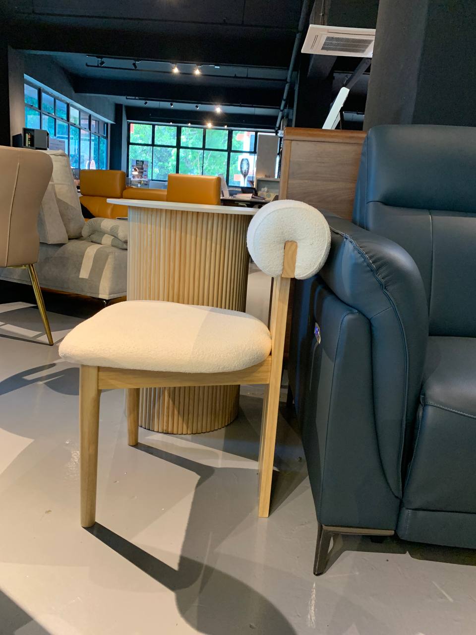 Kuri Ash Wood Dining Chair - display of Kuri Ash Wood Dining Chair