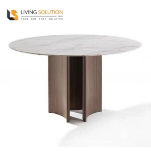 Ginis Ash Wood Round Dining Table
