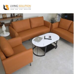 Meilin Office Sofa Half Leather Sofa